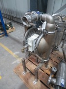 Stainless Steel Diaphragm Pump on Stand
Make: Wilden