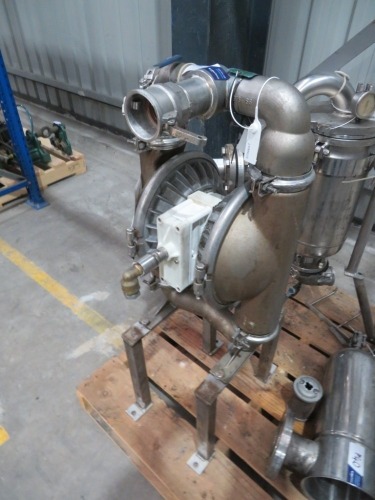 Stainless Steel Diaphragm Pump on Stand
Make: Wilden