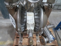 Stainless Steel Diaphragm Pump on Stand
Make: Wilden - 2