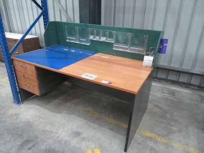 3 Drawer Desk with Backboard, 1800 x 920mm
Backboard 430mm H