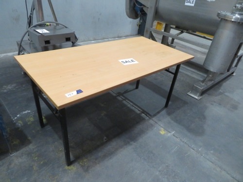 Folding Table, Steel Frame, Laminated Timber Top
1500 x 750 x 720mm H