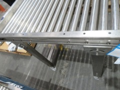 Stainless Steel Incline Conveyor, Stainless Steel Frame
Rollers 40mm Dia x 600mm L
Overall - 690 x1050 x 860mm H - 3
