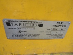 Pallet Wrapping Machine
Make: Safetech
Model: Easy Wrapper
Serial No: E5312211 - 4