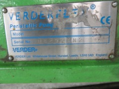 Motor & Pump on Steel Base Pump Verderflex Peristalie, Serial No: 082928N2 - 5