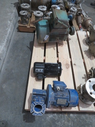 3 x assorted 3 Phase Electric Motors