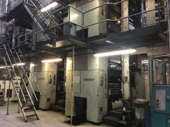 Make an offer - QTY 6X Uniset 70 Web Print Towers (2 with UV Drying), 1 Folder and support equipment - 2