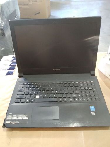 DNL Lenovo (sticker is faded) | No HardDrive | SN: CB35656799 | No Charger, Minor scratches and scuff marks, missing 9 backing screws Right hinge plastic cracked and missing the "C" key button.
