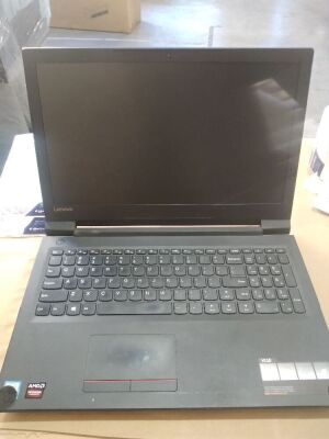 Lenovo V110-15ISK - 80TL | No HardDrive | SN: R90LDPTS | No Charger, Minor scratches and scuff marks, Missing all 13 backing screws and damaged left hinge.