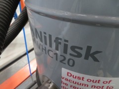 Industrial Vacuum Cleaner
Nilfisk
Model: VHC-120
Pneumatic operated
with Hose & Attachments
520 x 560 x 1200mm H
Condition unknown - 2