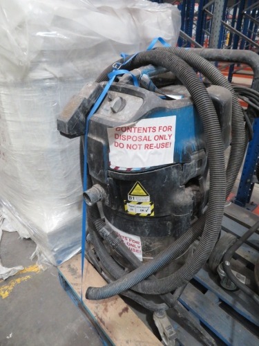 Industrial Vacuum Cleaner
Nilfisk
Model: IVB 7-MBI
240 Volt 
with Hose & Attachments
600 x 550 x 1000mm H
Condition unknown