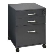 Toro 3 Drawer Pedestal Dark Grey JBTORO3PED