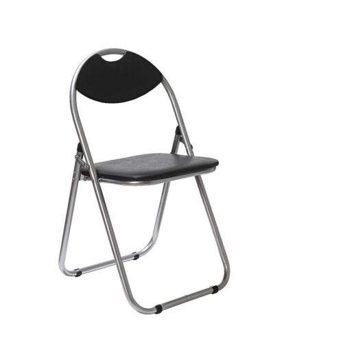 12x Padded Folding Chair Black OTPADFOLBK
