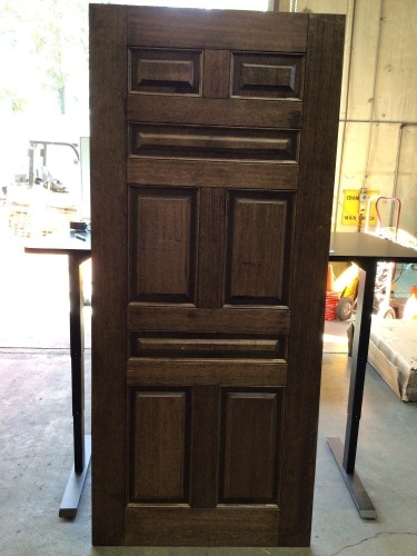 Oak door 207L x 90W x 4H (Painted on one side)