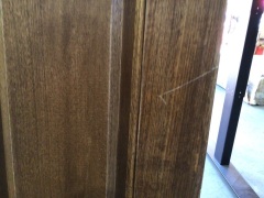 Oak door 207L x 90W x 4H (Painted on one side) - 3