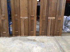 4X oak panels 2610L x 610W x 3H (veneered on MDF) - 3