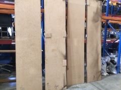4X oak panels 2610L x 610W x 3H (veneered on MDF) - 6