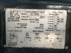 2008 Toyota 2.5 Tonne LPG Counterbalance Forklift Model 32-8FG25 - 9