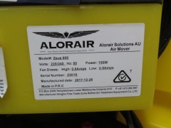 2 x Carpet Dryers
Alorair
Zeus 900 Air Mover
240 Volt
DOM: 2017 - 3