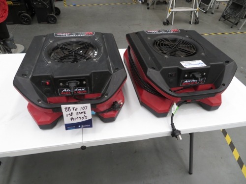 2 x Low Profile Air Movers
Phoenix
Model: Radial Air Mover
240 Volt
400 x 500 x 220mm H