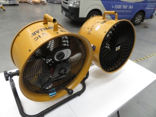 2 x High Velocity Drum Air Circulator
Caterpillar
Model: HVDAL
240 Volt
500 x 250 x 500mm H