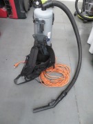Back Pack Vacuum Cleaner
Nilfisk
240 Volt
Model: GD5 Back
with Hose, No Wand or Tool - 2