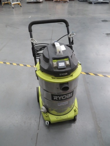 Industrial Wet & Dry Vacuum Cleaner
Ryobi
Model: VC60HDARG
240 Volt
No Hose or Tool