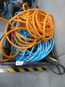 Assorted Hoses in PVC Tub & Karcher Pressure Washer, Hose & Wand - 2
