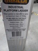 Gorilla Platform Ladder
Model: PL004-1
SWL: 150Kg
Platform Height: 1200mm - 3