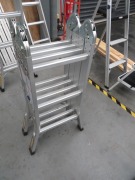 Syneco Multi Aluminium Ladder
Model: 0860910
Step Ladder: 700mm
Extension: 3700mm
SWL: 120Kg - 2