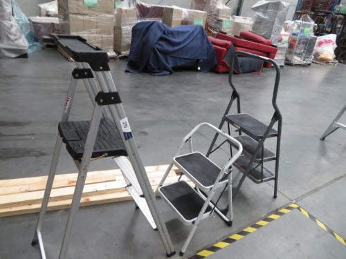 3 x Assorted Small Step Ladders
Various sizes