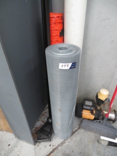 Roll of Wire Mesh & Roll of Plastic Safety Barrier
Wire Mesh: 7mm, Roll: 920mm W
Safety Barrier: 1000mm W