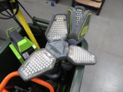 6 x Assorted LED Flood Lights, 240 Volt in 120 Ltr Wheelie Bin - 2