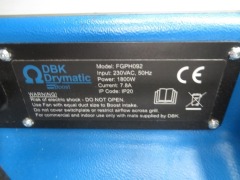 DBK Drymatic Boost Adaptable Heat Drying Unit
Model: FGPH092
240 Volt - 4