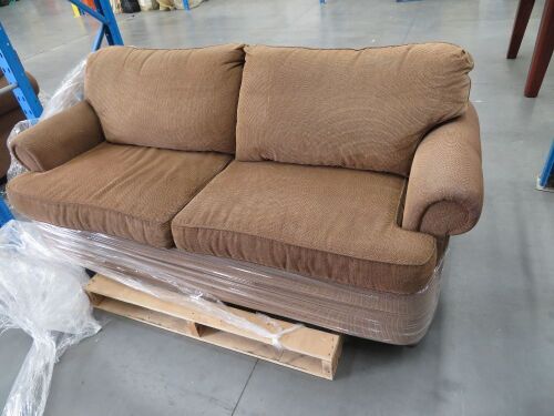 Moran 2.5 Seater Sofa BedBrown Fabric Upholstered1900 x 1000 x 850mm H