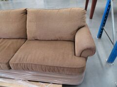 Moran 2.5 Seater Sofa BedBrown Fabric Upholstered1900 x 1000 x 850mm H - 2