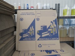 14 x Bundles of Cardboard Boxes, 2 sizes
8 @ 400 x 300 x 430mm H
6 @ 400 x 300 x 600mm H - 3