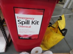 Emergency Chemical Spill Kit in Wheelie Bin & Bag