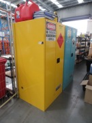 Flammable Liquid Storage Cabinet & Contents, 880 x 880 x 1760mm H