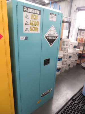 Acid & Corrosive Storage Cabinet, 880 x 880 x 1760mm H