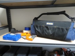 Tool Bag & Tools comprising; Kinchrome Set, Saw, Mallet, Chisels etc
