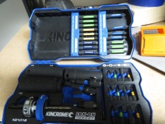 Tool Bag & Tools comprising; Kinchrome Set, Saw, Mallet, Chisels etc - 2