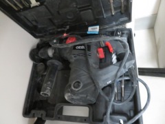Assorted Power Tools comprising; Bosch Angle Grinder, GWS7-125, Ozito Rotary Hammer Drill, RDH4100, Ozito Rotary Hammer Drill, RDH4600 - 3