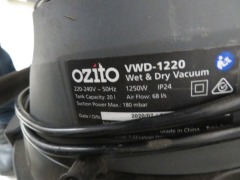 Ozito Wet & Dry Vacuum Cleaner, Model: VWD1220, 240 Volt - 3
