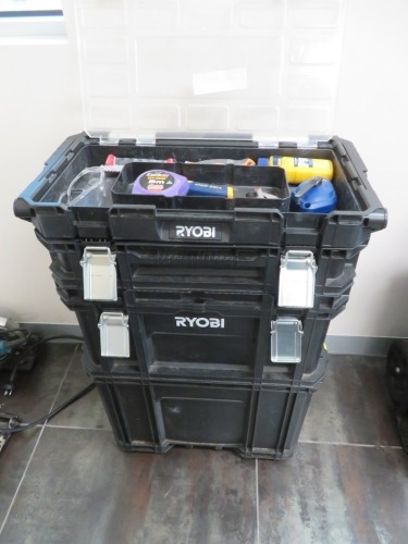 Ryobi Multi Pack Tool Box & assorted Tools