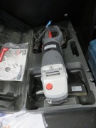 3 x Ozito Power Tools, 240 Volt
1 x Angle Grinder, 230mm
1 x Heat Gun, 2000 Watt
1 x Polisher/Sander, 1100 Watt - 4