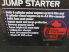 12 Jump Starter Pack Super Cheap Australia 2400 Amp Peak Power - 4