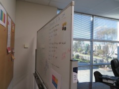 Double Sided Mobile Whiteboard
1500 x 900mm, overall 1900mm - 2