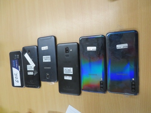 6 x Assorted Samsung Phones