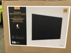 DNL Stilford 1500x1250 Screen White Frame Black Screen JBSC151WBK - 3