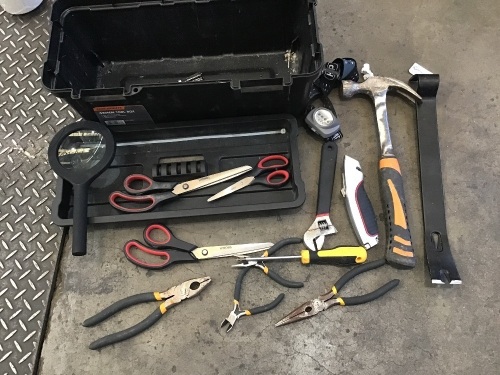 ASSORTED TOOLS IN TOOLBOX
